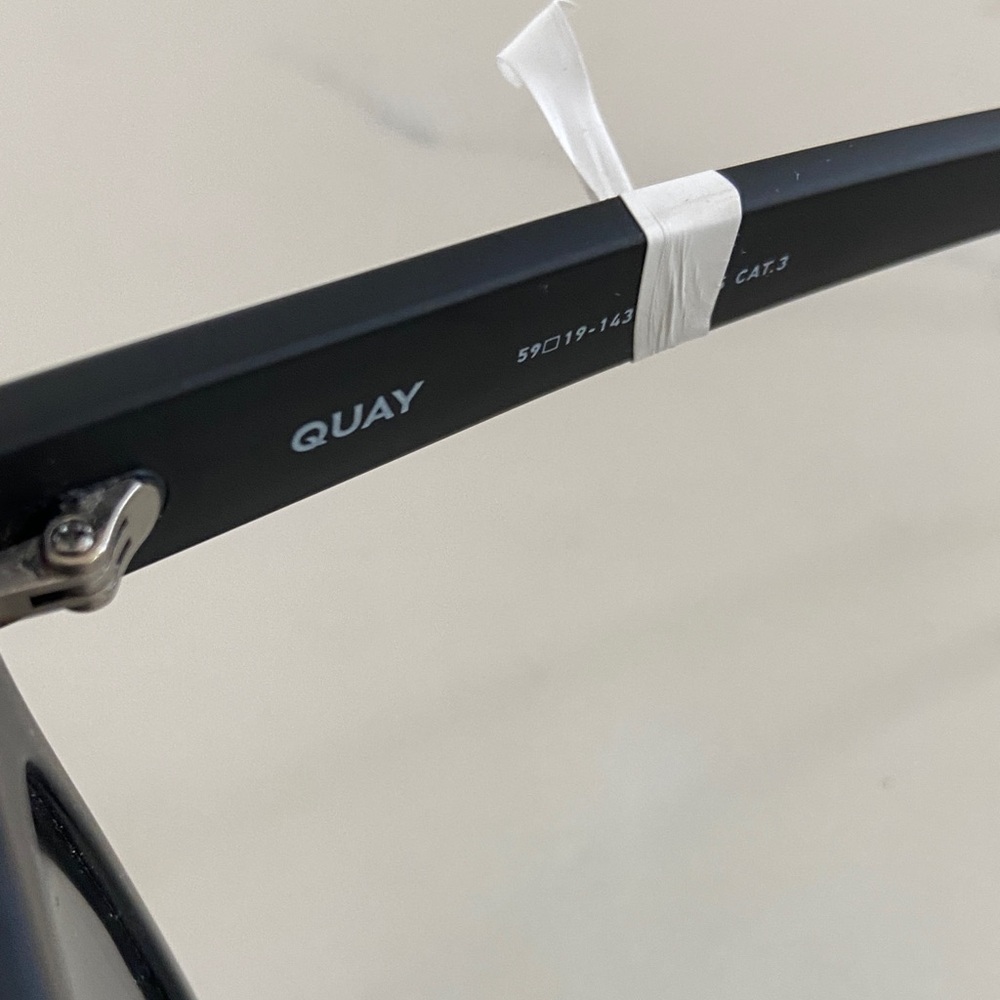 Quay Australia Black Cat-Eye Sunglasses - Picture 7 of 14